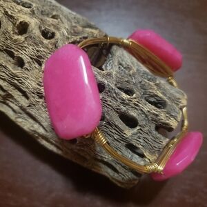 Pink Stone Gold WireHBB Bracelet